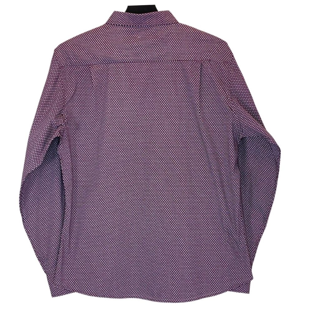 Men Burgundy | White Shirt Size XL - Picture 3 of 5
